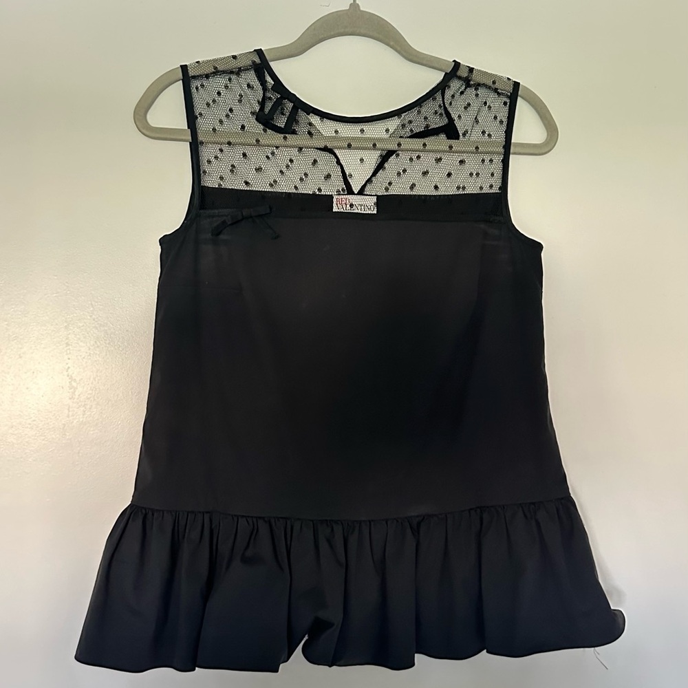 red valentino peplum top